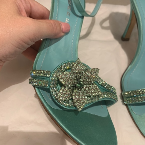 Beautiful Crystal Satin Sandal - Picture 5 of 11